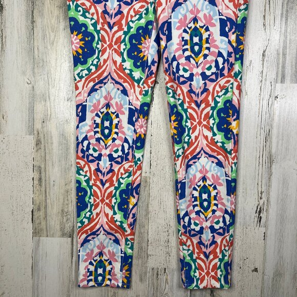 J. McLaughlin Pants Women 8 Zip Multicolor Floral Straight Pocket Jersey Stretch - Picture 3 of 15